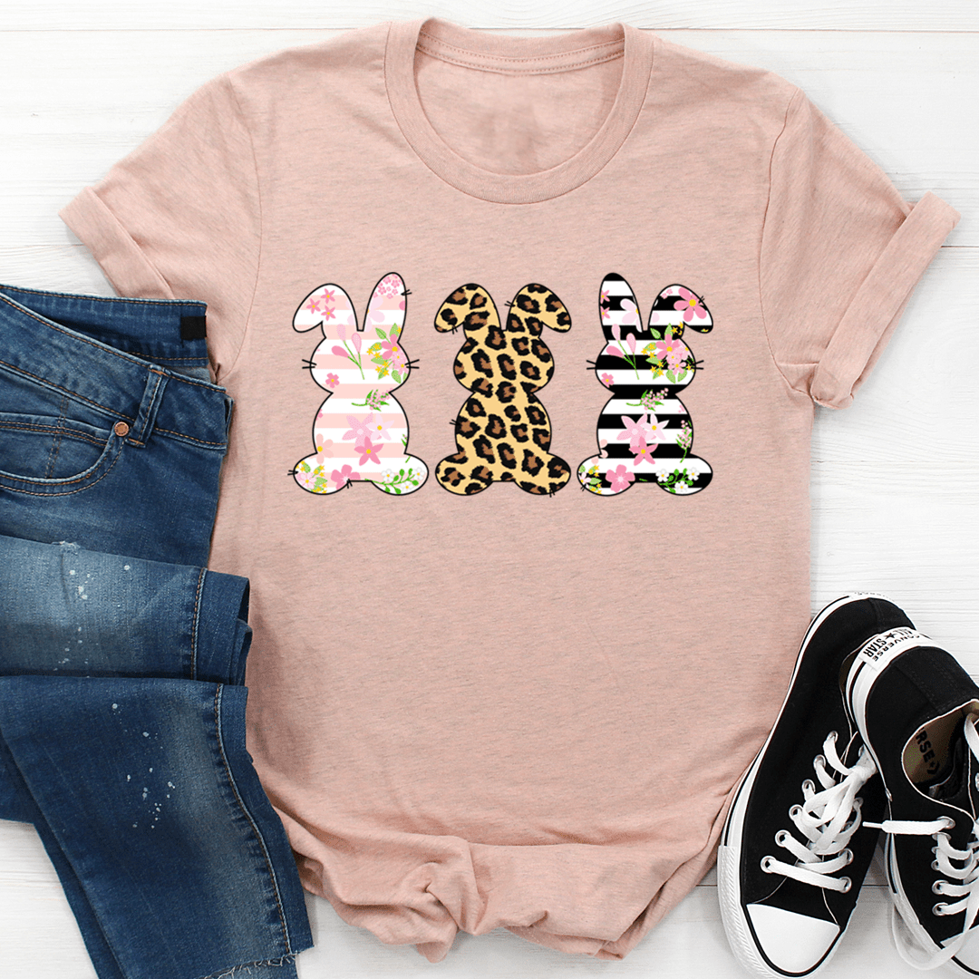 Floral Easter Bunnies T-Shirt