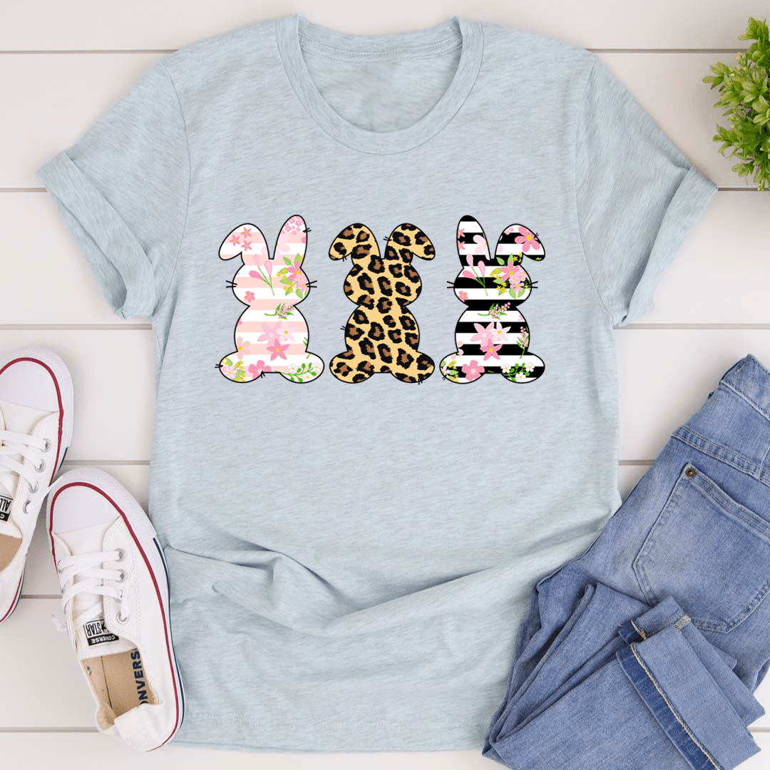 Floral Easter Bunnies T-Shirt