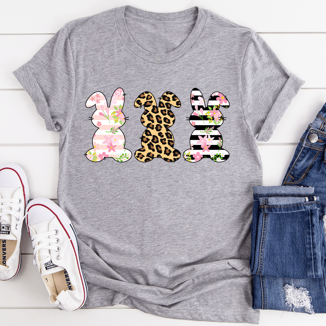 Floral Easter Bunnies T-Shirt