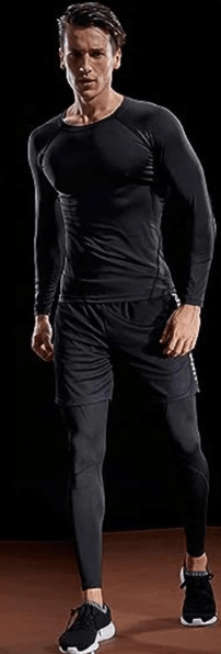 Long Sleeve T Shirt Men Elastic Training T-shirt