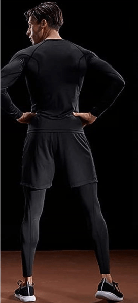 Long Sleeve T Shirt Men Elastic Training T-shirt